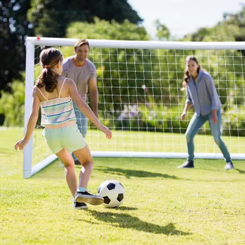 Miniatura 6 de ORIENGEAR Soccer Goal, 12x6/10x6.5/8x6/6x4 Full Size Soccer Goals for Backyard, Soccer Net with Training Discs, Portable Soccer Goal for Kids and