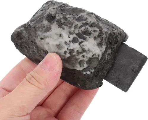 Miniatura 6 de Holibanna Ocultador de llaves de roca falsa – Ocultar una llave de repuesto – Piedra de imitación de resina realista resistente a la intemperie caja