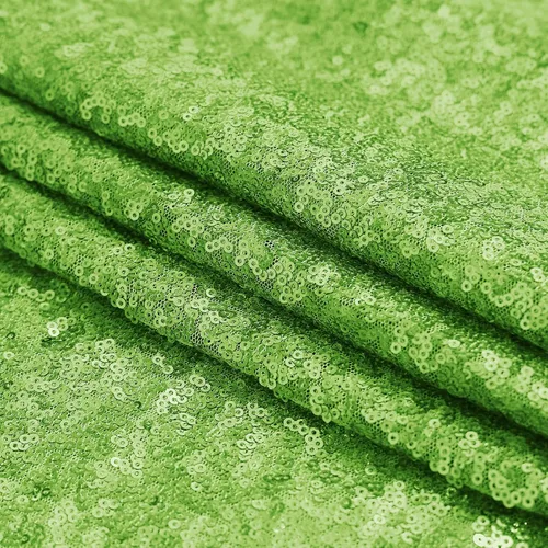Miniatura 8 de Sugargirl Cortina de fondo de lentejuelas verde manzana 2 paneles de 2 pies x 8 pies, cortinas de fondo de purpurina verde manzana, para fotografía