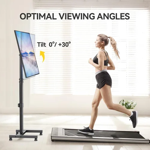 Miniatura 5 de AM Alphamount - Soporte de piso para TV para televisores planos/curvos de 13 a 43 pulgadas de hasta 44 libras, soporte de piso para TV y monitor