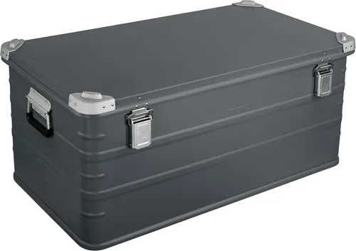 Miniatura 30 de Eylar Caja de almacenamiento de aluminio cruzada para Overland, baúl, estuche de carga de metal, caja de almacenamiento (combo de 4 piezas, negro)