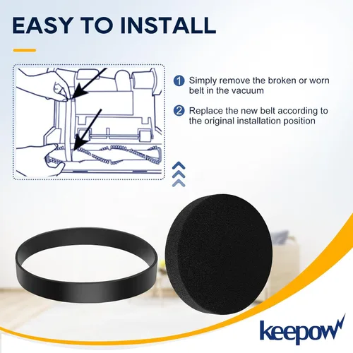 Miniatura 4 de KEEPOW Correa y filtro de vacío compatibles con Bissell CleanView Rewind modelos de aspiradora vertical sin bolsa