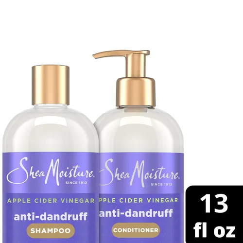 Miniatura 8 de SheaMoisture Champú y acondicionador anticaspa – Vinagre de sidra de manzana, manteca de karité, ácido salicílico al 3% para aliviar la picazón