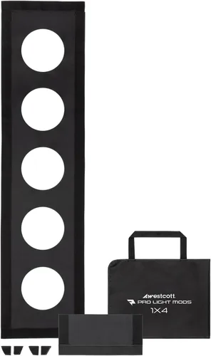 Miniatura 9 de Westcott Pro Light Mods - Accesorio de softbox rápido que simulan luces de estadio, accesorio de iluminación de escenario, iluminación de moda
