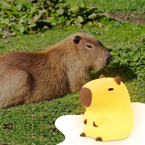 Miniatura 3 de YuanDian Lámpara Nocturna de Capybara - Adorable Lámpara de Silicona para Niños, Bebés, Adultos Lindo Regalo de Capybara, Decoración