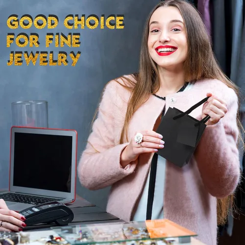 Miniatura 3 de Zhehao Paquete de 50 mini bolsas de regalo para el Día de la Madre a granel de 4 x 2.75 x 4.5 pulgadas, pequeñas bolsas de regalo de agradecimiento
