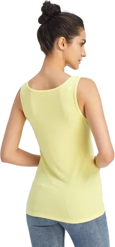 Miniatura 2 de Liang Rou Camiseta sin mangas con cuello redondo elástico para mujer