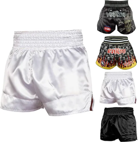 ROAR Pantalones cortos Muay Thai para hombre de lucha MMA Grapplig Kick Boxing entrenamiento Fitness troncos artes marciales