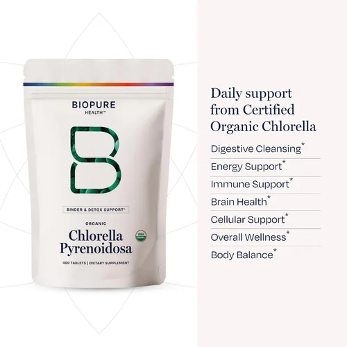 Miniatura 6 de BioPure Chlorella Pyrenoidosa – 400 Tabletas