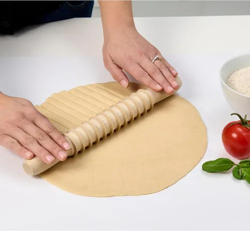 Miniatura 4 de Fantes 14810 Pasador para pasta, madera de haya, fabricado en Italia, 12 pulgadas, original del mercado italiano desde 1906