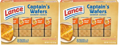Miniatura 11 de Lance Galletas tipo sándwich, obleas de queso a la parrilla del capitán, caja de 8