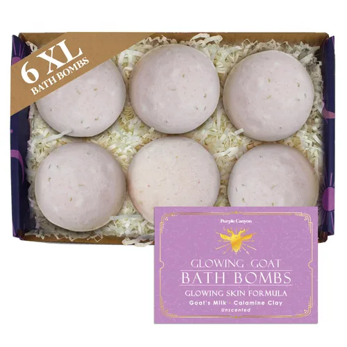Miniatura 12 de Purple Canyon Bombas de baño de eucalipto para mujer Bomba de baño energizante de menta y eucalipto con aceites esenciales naturales Set