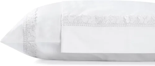 Miniatura 16 de Linen Home Juego de fundas de almohada King de 500 hilos, fundas de almohada 100 % algodón de fibra larga, juego de 2 fundas de almohada de satén