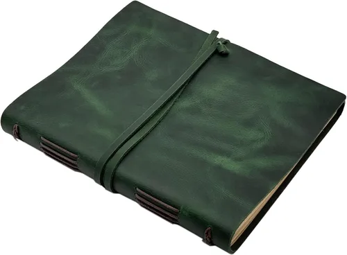 Miniatura 18 de Cuaderno de diario marrón – El mejor diario de cuero genuino fresco para escritores, tamaño A5, 6.2 x 8.5 pulgadas, bloc de notas para hombres