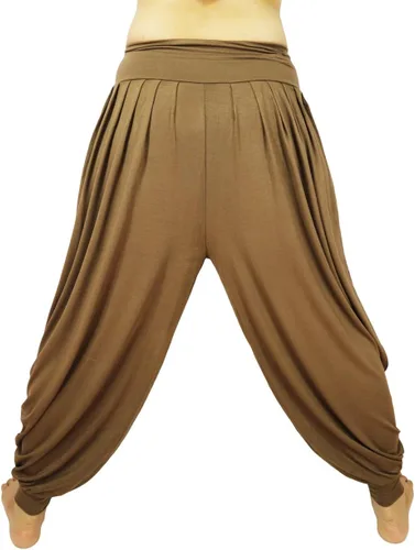 Miniatura 6 de Lovely Creations Pantalones holgados con cintura elástica y harem Aladdin para mujer