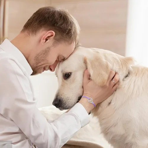 Miniatura 16 de PLwelth Pulseras de perro de cachorro para mujeres y hombres, regalos conmemorativos para amantes de las mascotas, regalos de amistad para ella, sus