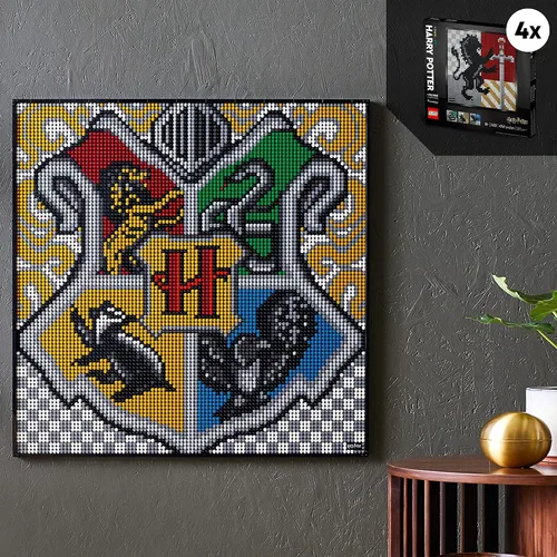 Miniatura 6 de LEGO Art Harry Potter Hogwarts Crests 31201 Kit de construcción; perfecto para adultos que aman pasatiempos y coleccionables, nuevo 2021
