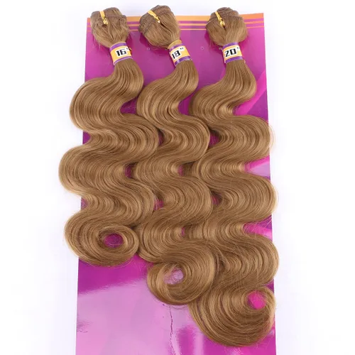 Miniatura 9 de Extensiones de cabello ondulado sintético de color rojo vino 3 paquetes de 16 18 20 pulgadas, color ombre de negro a burdeos, trenza de cabello