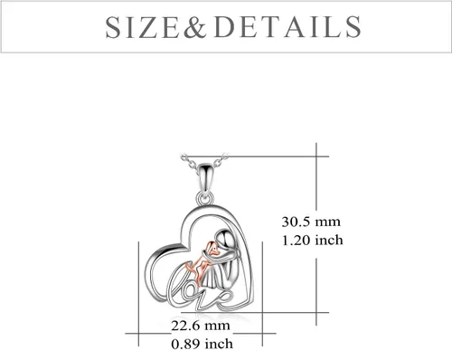 Miniatura 4 de YFN Collar con colgante de perro de recuerdo de plata de ley, regalo conmemorativo para amantes de los perros para mujeres