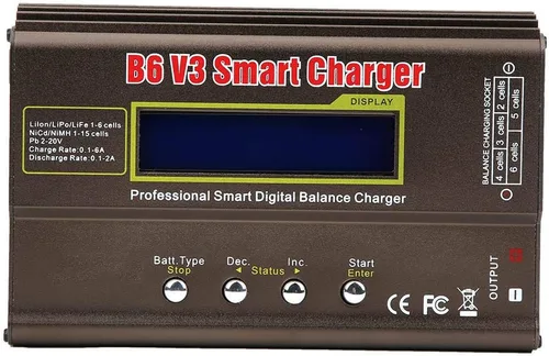 Miniatura 7 de Balance Cargador de batería B6 V3 80W AC DC Adaptador 11.0-18.0V RC NiMH Cargador con pantalla LCD