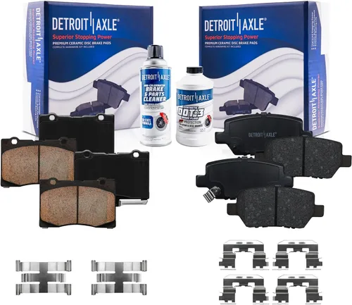 Miniatura 39 de Detroit Axle - Pastillas de Freno Delantero para Nissan Altima Maxima Sentra 350Z Cube Juke Versa INFINITI G20 G35 I30 I35 Suzuki SX4, Pastillas