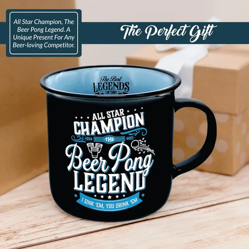 Miniatura 5 de Pavilion Gift Company - Taza de cerámica de 13 onzas, taza de café de doble cara, taza de café para pesca, golf, caza, juego, pickleball, cerveza
