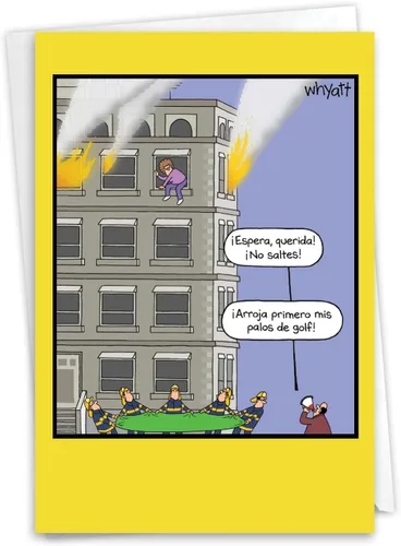 Miniatura 8 de NobleWorks Tarjeta de felicitación de aniversario español humorístico con sobre de 5 x 7 pulgadas (1 tarjeta) para parejas, marido, esposa, padres