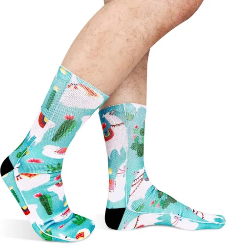 Miniatura 4 de Calcetines divertidos para hombre y mujer, diseño impreso en 3D, calcetines de vestir con diseño de animales para perros y gatos, calcetines de tubo