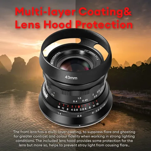 Miniatura 7 de PERGEAR Lente de enfoque manual de marco completo F1.4 de 1.378 in, compatible con cámaras Sony E-Mount A7 A7II A7III A7R A7RII A7RIII A7RIV A7S