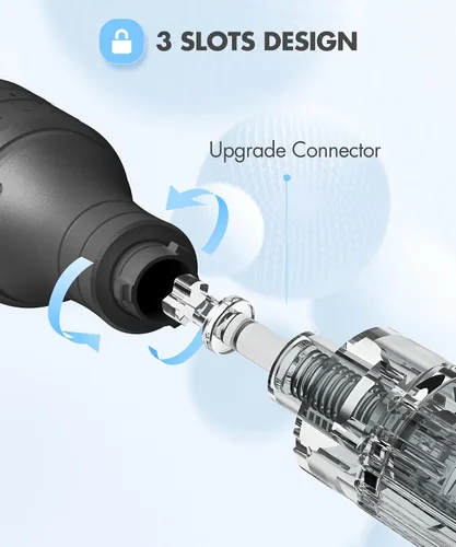 Miniatura 7 de Bolígrafo profesional inalámbrico con 20 cartuchos de repuesto – Máquina de microagujas profesional ajustable con microagujas, 6 piezas de 16 pines