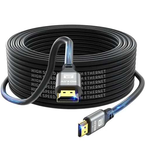 Miniatura 10 de Cable HDMI 4K de 100 pies, cable HDMI 2.0 de alta velocidad de 18 Gbps, Ultra HD, retorno de audio Ethernet, video 1080p, 3D, Arc, HDR, compatible