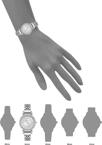 Miniatura 4 de Anne Klein - Reloj de brazalete para mujer con cristales de Swarovski y malla acentuada