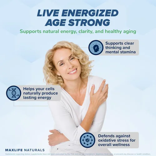 Miniatura 6 de MaxLife Naturals Suplemento liposomal NAD+ de 1500 mg con trans-resveratrol - 120 cápsulas NAD+ suplemento de resveratrol para hombres y mujeres
