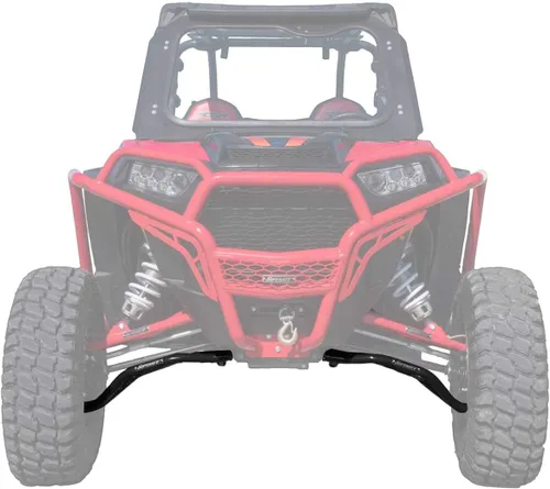 Miniatura 10 de SuperATV Brazos en A de alta distancia para Polaris RZR XP 1000 / XP 4 1000 2014-2023 Rojo Brazos inferiores ajustables Espacio libre
