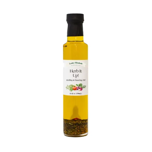 Herb It Up - Aceite de cocina para asar y saltear, 10 onzas líquidas, mezcla de aceite de oliva/canola, certificado KosherMi, vegano, a base de