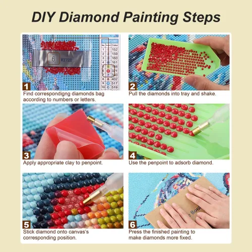 Miniatura 6 de SJUTOUCI Kits de pintura de diamantes para adultos, kits de arte de diamantes de abeja para principiantes 5D DIY flor diamante puntos arte