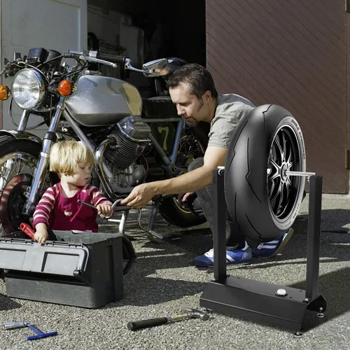 Miniatura 3 de Goplus, equilibrador de rueda estático para motocicleta. Vertical, universal