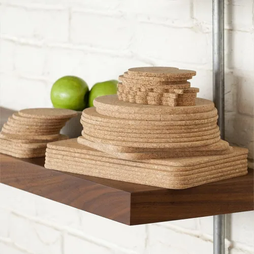 Miniatura 9 de T & G mesa rectangular esteras en corcho, 28 x 20 x 0,6 cm, 6 unidades)