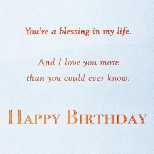 Miniatura 4 de American Greetings Tarjeta de cumpleaños religiosa para hijo (Bendición en mi vida)