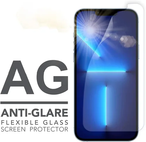 Miniatura 5 de Armor Protector de pantalla de vidrio flexible para iPhone 16e / 13 Pro / 13, antirreflejos con antiluz azul