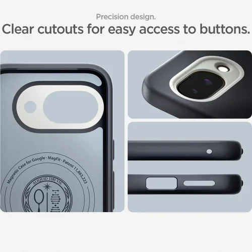 Miniatura 5 de Spigen para Pixel 9a, Funda Nano Pop MagFit (2025) [Compatible con accesorios MagSafe] - Negro y sésamo (2025)