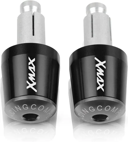 Miniatura 14 de Contrapeso motocicleta 7/8 "0.866 in manillar Grips extremo manillar tapa tapa enchufe para Yamaha Xmax X-MAX 125 250 300 400 XMAX125 XMAX250