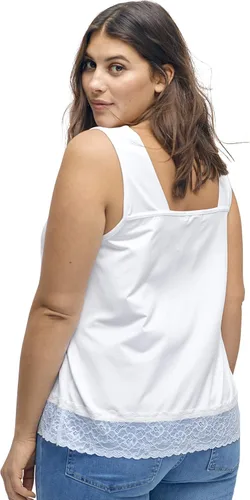 Miniatura 3 de Ellos Camiseta sin mangas con ribete de encaje para mujer