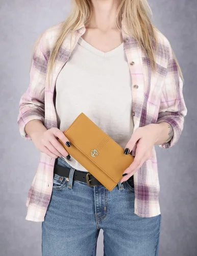 Miniatura 6 de Timberland - Cartera de piel con solapa RFID para mujer, estilo Castlerock (nobuck), talla única