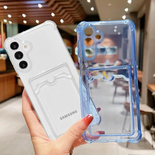 Miniatura 33 de Tuokiou Funda para Samsung Galaxy A14 5G, Fundas Protectoras Transparentes con Ranura para Tarjetas, Funda Cartera de TPU Suave Ajustada Resistente
