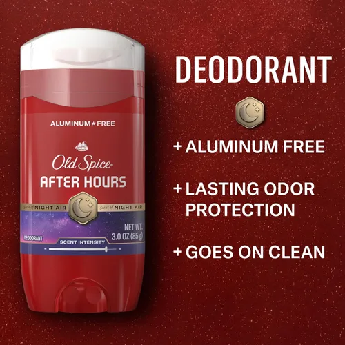 Miniatura 2 de Old Spice Desodorante sin aluminio para hombres, protección contra olores 24/7, frescura 24/7 y aroma duradero, Afterhours con aroma a especias, 3.0