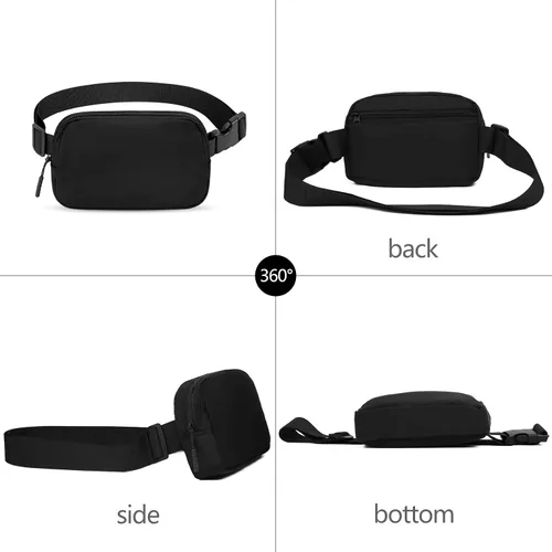 Miniatura 68 de Riñonera cruzada para mujeres y hombres, bolsa para cinturón para senderismo con correa ajustable, riñonera para correr, entrenamiento, deportes