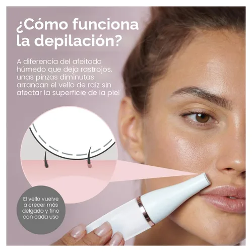 Miniatura 5 de Braun Depiladora facial Facespa Pro 911, depilación facial para mujeres, dispositivo de depilación, depilación 3 en 1, cepillo de limpieza