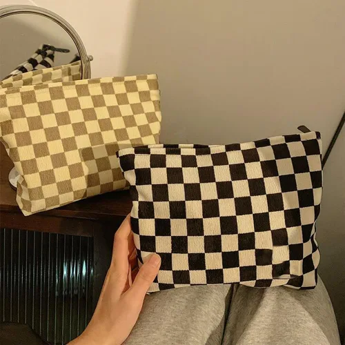 Miniatura 6 de SxoSyo Bolsas de cosméticos para mujer, bolsa de maquillaje grande, bolsa de viaje con cremallera, organizador de brochas de maquillaje para regalos