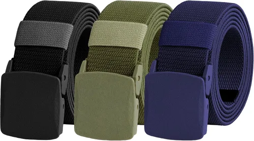 Miniatura 60 de UNGGJKB Men's Tactical Belt, Nylon Casual Elastic Belt, Work Belt That Can Be Cut And Adjusted